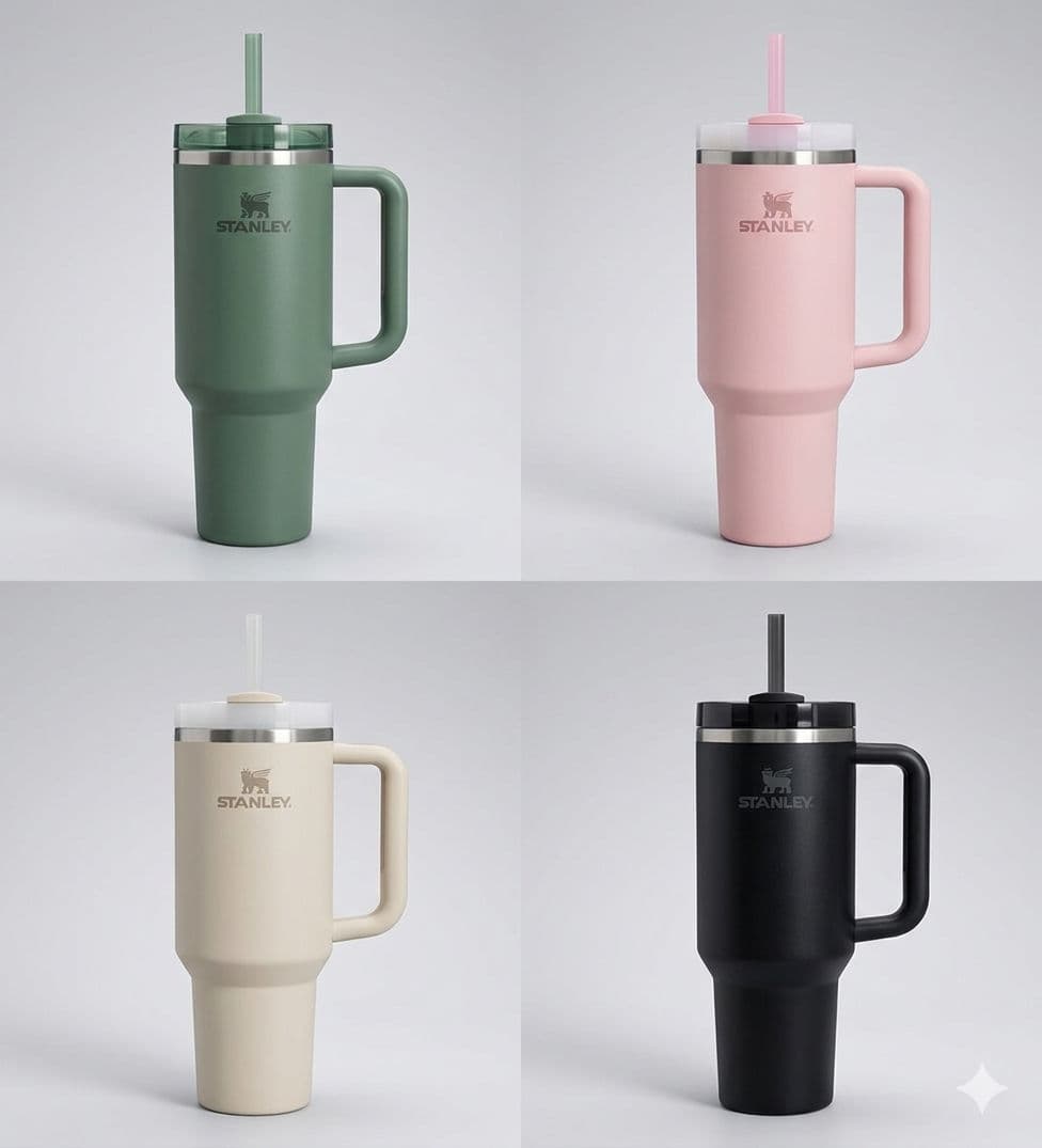 Stanley Quencher Pembe Termos Bardak 1.18L Pipetli thumbnail 2